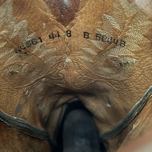 Lucchese N4561 Wingtip 1883 Western Brown Cowboy Boots Womens 8 B - Picture 5 of 12